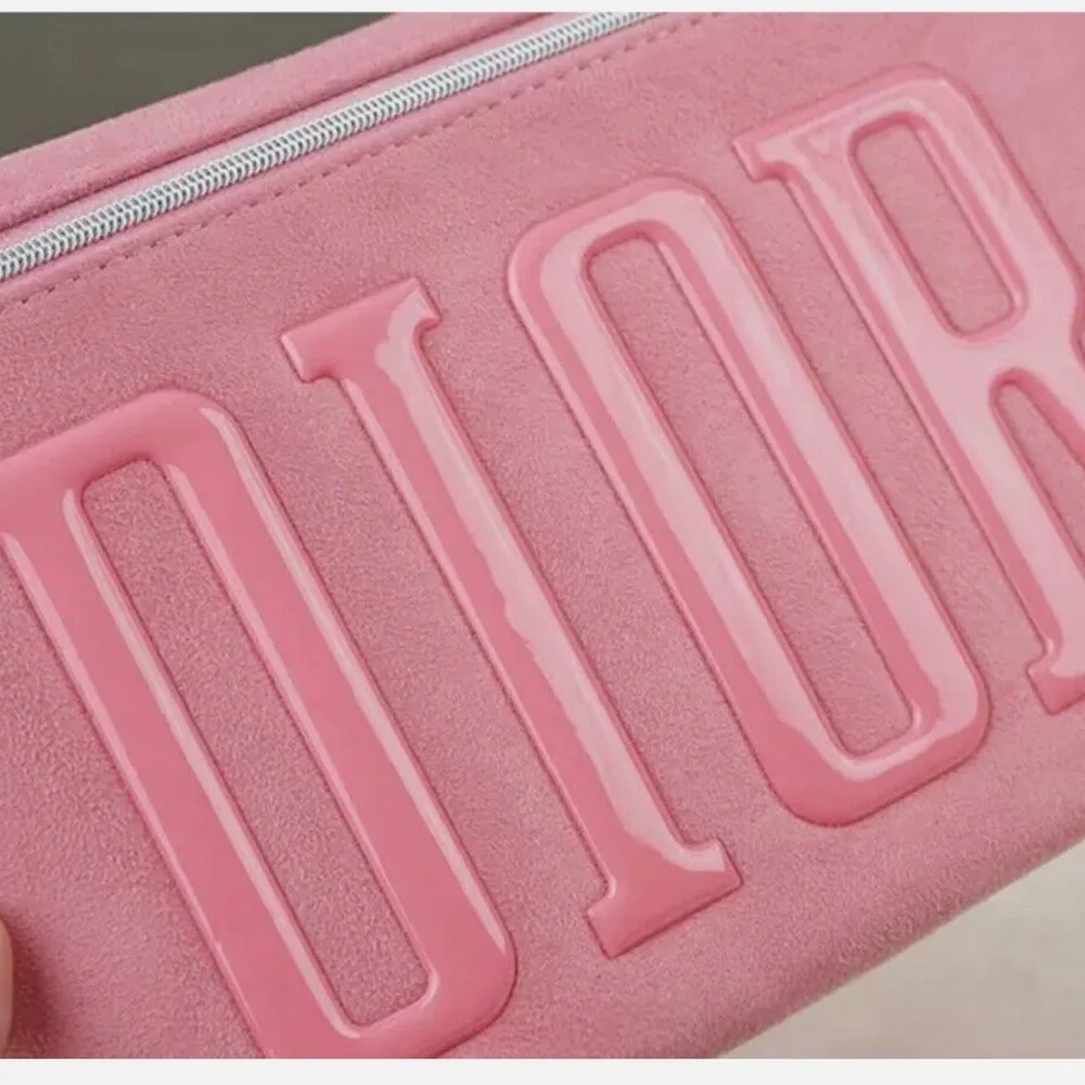 Dior Pink Embossed Clutch - Picture 2 of 3